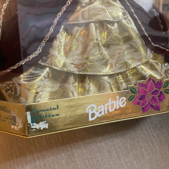 Matte 1996 Happy Holidays Special Edition Beautiful Barbie NEW Still In Box EUC - Picture 13 of 14